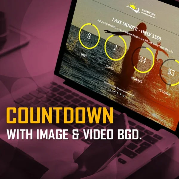 CountDown With Image or Video Background